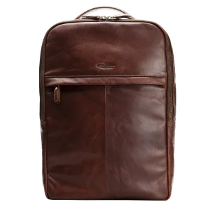 Eriksson Poikko Pirkka nahkainen reppu 85-6135 14″