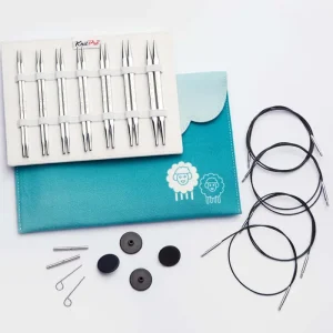 KnitPro Nova Cubics vaihtokärjet, deluxe-setti